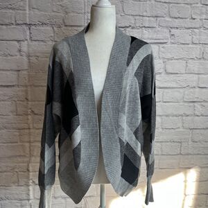 Lefty & Me Women’s NWOT Contemporary Preppy Open Front Cardigan Size Large